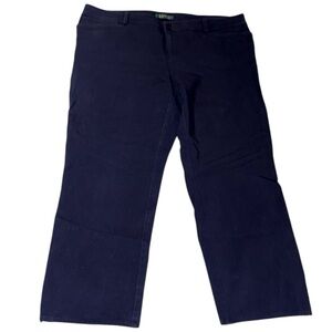 Lauren Ralph Lauren Women’s Navy Blue Chinos - size 14